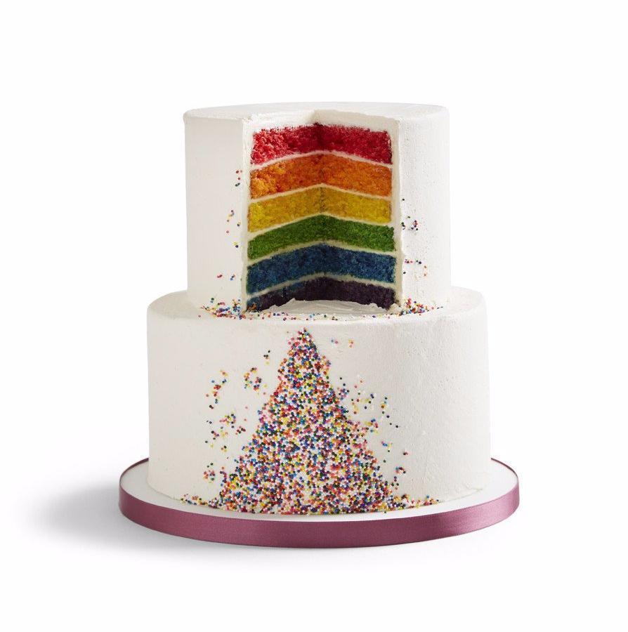 Rainbow Sprinkles Wedding Cake