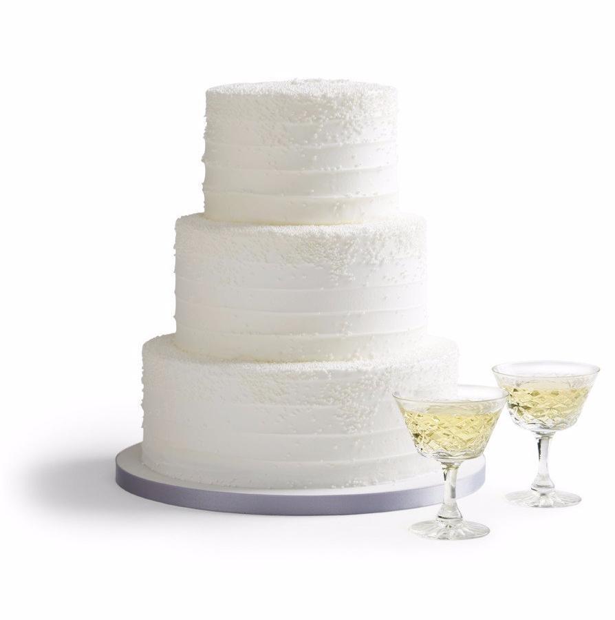 Snowfall Wedding Cake