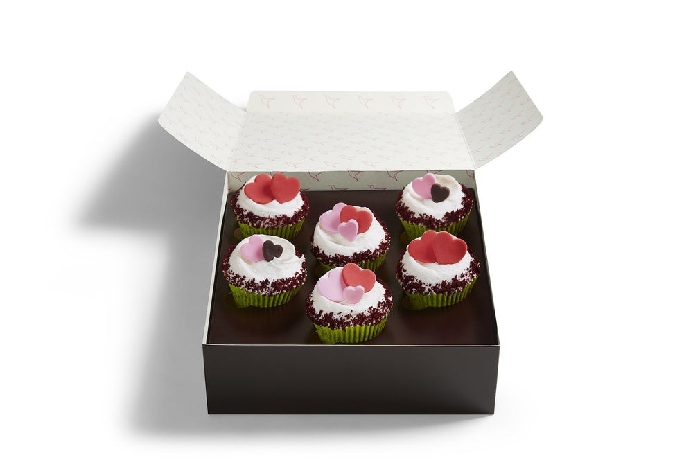 Small Vegan Heart Cupcake Box